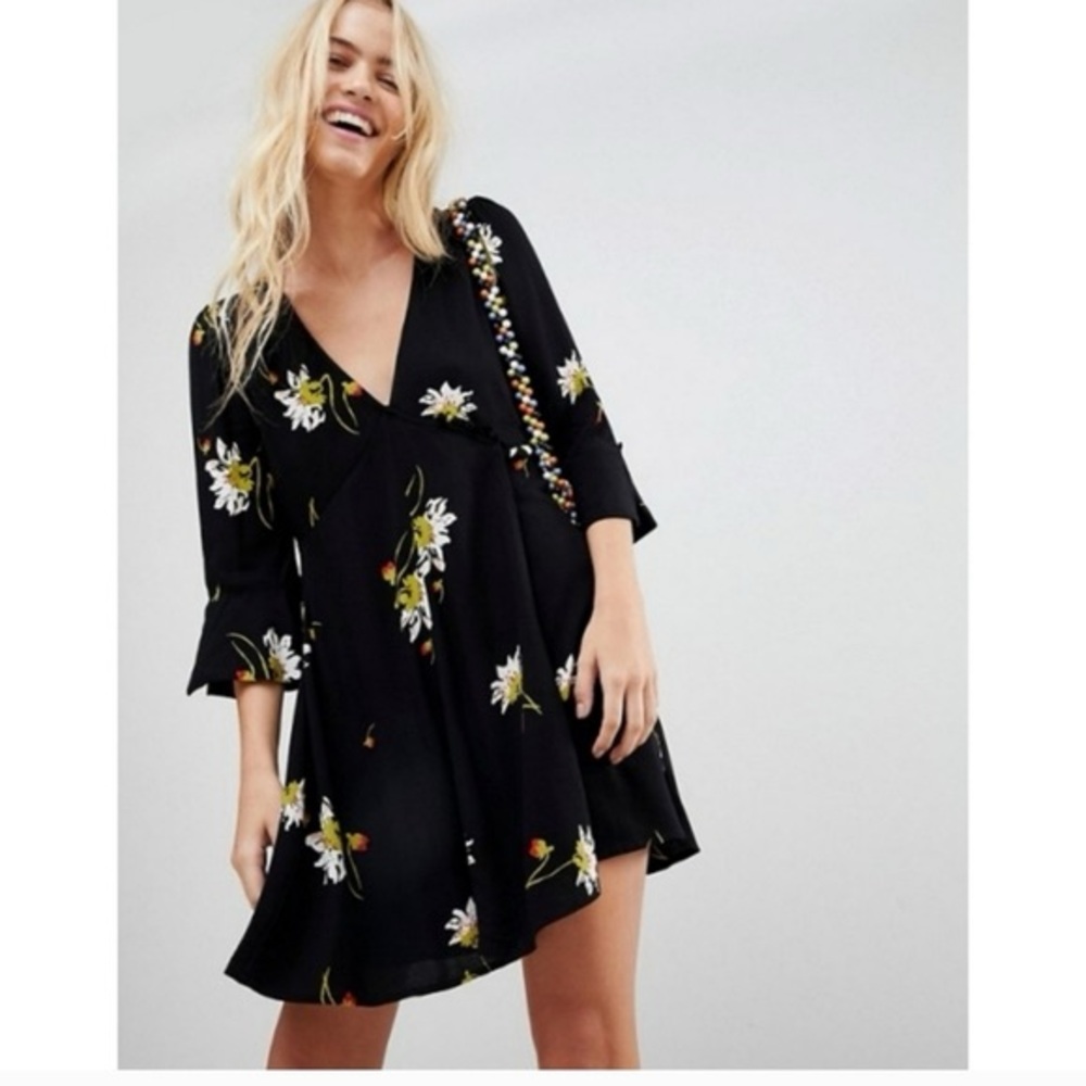 FREE PEOPLE  “time in my side” wrap dress